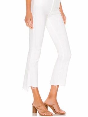 MOTHER insider crop step fray